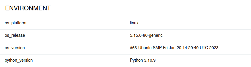 Allure Report test run environment Allure Report test run environment