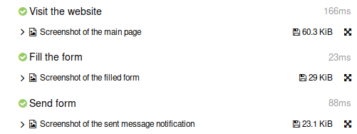 Allure Report attachment-only step